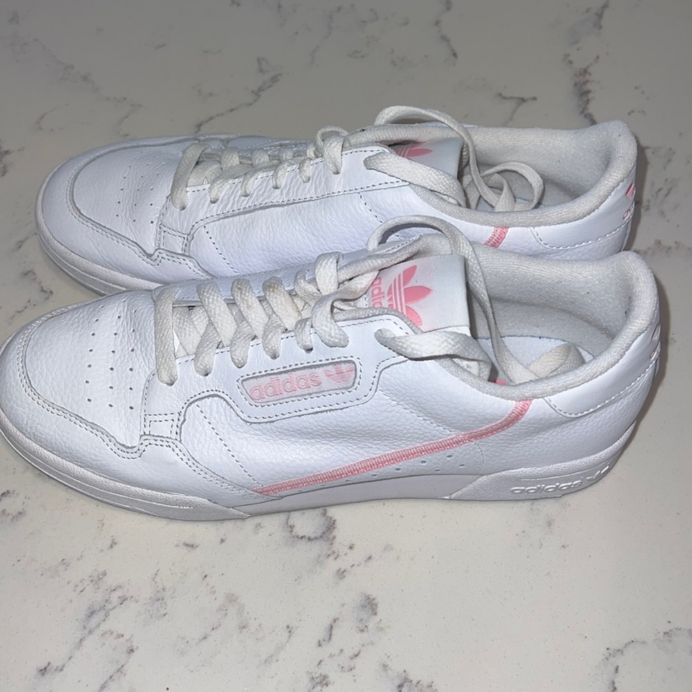 Mens Adidas Continental Pink & White